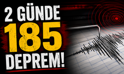 2 günde 185 deprem!