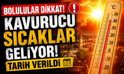 Bolulular Dikkat!    Kavurucu Sıcaklar Geri Dönüyor! Tarih Verildi