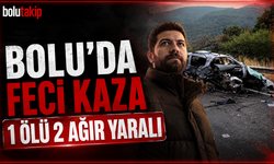 Bolu’da feci kaza 1 ölü, 2 yaralı