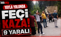 Yayla yolunda feci kaza: 9 yaralı