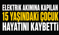 Elektrik akımına kapılan 15 yaşındaki çocuk hayatını kaybetti