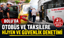 Bolu’da otobüs ve taksilere hijyen ve güvenlik denetimi
