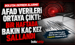 Bolu’da deprem alarmı! AFAD verileri ortaya çıktı: Bir haftada bakın kaç kez sallandı