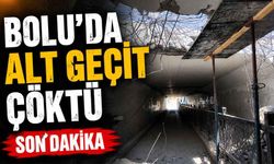 Bolu’da akıllı kavşak çalışmasında alt geçit çöktü