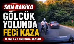 Bolu Gölcük yolunda feci kaza anı kamerada