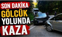 Gölcük yolunda kaza! İki otomobil çarpıştı