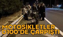 Bolu'da motosikletler çarpıştı yaralılar var
