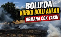 Bolu'da balya makinesi yangın çıkarttı