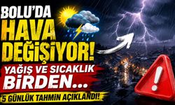 Bolu’da hava değişiyor! Meteoroloji 5 günlük tahmini açıkladı