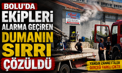 Bolu’da ekipleri alarma geçiren dumanın sırrı çözüldü