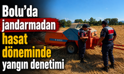 Bolu’da jandarmadan hasat döneminde yangın denetimi