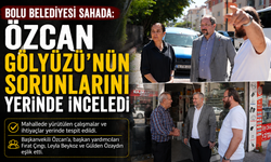 Bolu Belediyesi sahada: Özcan Gölyüzü’nün sorunlarını yerinde inceledi. iki resmide kullan