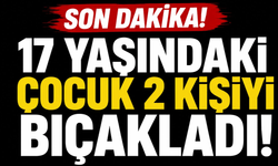 17 yaşındaki çocuk 2 kişiye zarar verdi