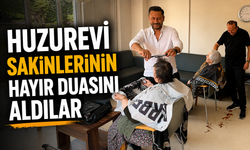 Huzurevi sakinlerinin hayır duasını aldılar