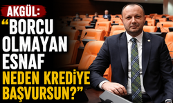 Akgül: “Borcu Olmayan Esnaf Neden Krediye Başvursun?”