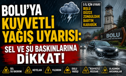 Bolu’ya Kuvvetli Yağış Uyarısı: Sel ve Su Baskınlarına Dikkat!