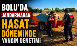 Bolu’da jandarmadan hasat döneminde yangın denetimi