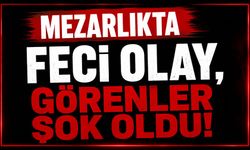 Mezarlıkta feci olay, görenler şok oldu