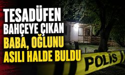 Tesadüfen bahçeye çıkan baba, oğlunun acı sonunu gördü