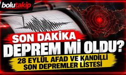 28 Eylül’de deprem oldu mu? AFAD ve Kandilli’nin son kayıtları