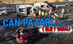 Direksiyon hakimiyetini kaybetti, karşı şeritteki iki otomobile çarptı