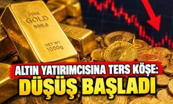 Altın Yatırımcısına Ters Köşe: Düşüş Başladı