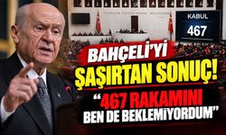 Bahçeli'yi şaşırtan sonuç! “467 rakamını ben de beklemiyordum”