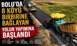 Bolu’da 6 köyü birbirine bağlayan yolun yapımına başlandı