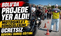 Bolu da projede yer aldı! Motosiklet sürücülerine ücretsiz güvenli sürüş eğitimi