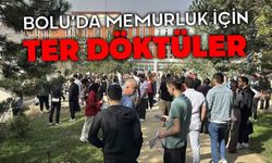 Bolu'da memur olmak için ter döktüler