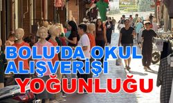 Bolu'da okul alışverişi yoğunluğu