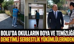 Bolu'da okulların boya ve temizliği denetimli serbestlik yükümlülerinden