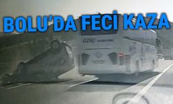 Bolu'da takla atan otomobilde faciaya ramak kaldı