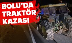 Bolu'da otomobille traktör çarpıştı 2 yaralı