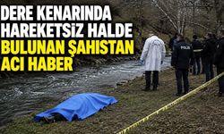 Dere kenarında hareketsiz halde bulunan şahıstan acı haber
