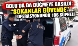 Bolu’da da Düğmeye Basıldı: “Sokaklar Güvende” Operasyonunda 106 Şüpheli