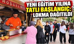 Yeni eğitim yılına tatlı başlangıç: Lokma dağıtıldı