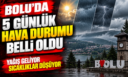 Bolu’da 5 günlük hava durumu belli oldu: Yağış geliyor, sıcaklık düşüyor