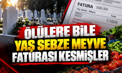 Ölülere bile yaş sebze meyve faturası kesmişler