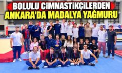 Bolulu cimnastikçilerden Ankara'da madalya yağmuru