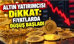 Altın Yatırımcısı Dikkat: Fiyatlarda Düşüş Başladı