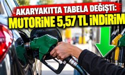 Akaryakıtta Tabela Değişti: Motorine 5,57 TL İndirim
