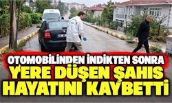 Otomobilinden indikten sonra yere düşen şahıs hayatını kaybetti