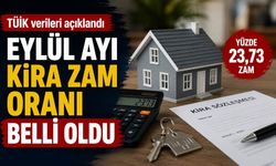Eylül ayı kira zam oranı belli oldu