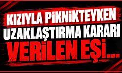 Kızıyla piknikteyken uzaklaştırma kararı verilen eşi…