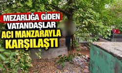 Mezarlığa Giden Vatandaşlar Acı Manzarayla Karşılaştı