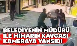 Belediyede müdürle mimarın kavga anı