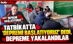 Tatbikatta 'depremi başlatıyoruz' dedi, depreme yakalandılar