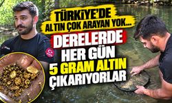 Türkiye'de altın çok arayan yok...Derelerde her gün 5 gram altın çıkarıyorlar