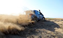 Deniz kenarında off-road heyecanı sona erdi